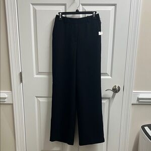 Ann Taylor Classic Black Wide Leg Pants size 0 waist 27.5 inseam 32.5